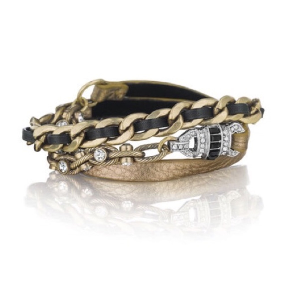 Chloe + Isabel Deco Leather Wrap Bracelet